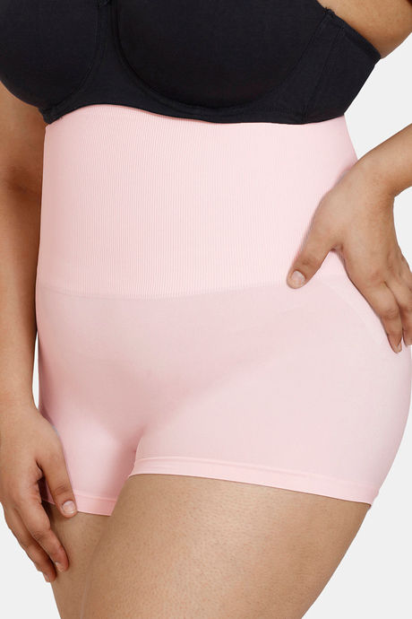 Zivame High Compression Seamless High Waist Boyshorts - Crystal Rose — image 11